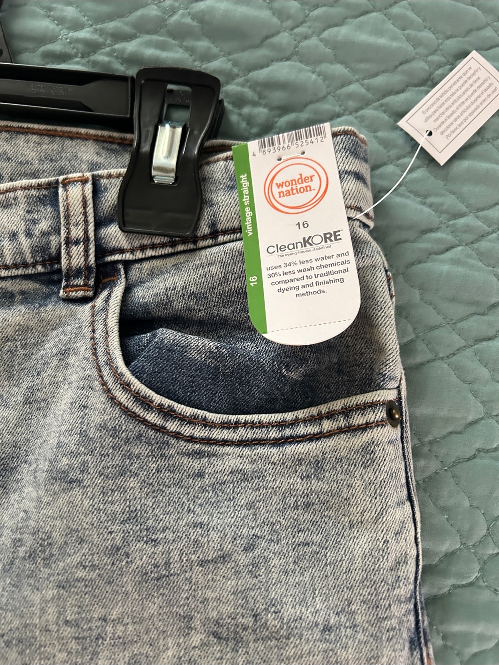wonder nation Light Stonewash Denim Jeans - Faded Blue